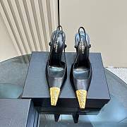 YSL Jeanne Slingback Black Pumps  - 2