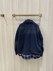 Balenciaga button-fastening check-pattern Jacket - 3