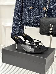 YSL Jerry mules in TPU and rhinestones black 8cm - 1