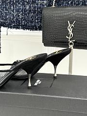 YSL Jerry mules in TPU and rhinestones black 8cm - 4