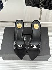 YSL Jerry mules in TPU and rhinestones black 8cm - 3