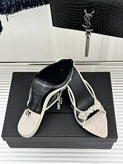 YSL Jerry mules in TPU and rhinestones white 8cm - 2