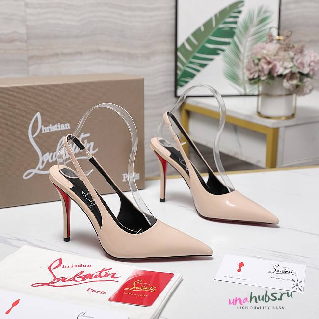 Christian Louboutin Light Pink Patent 10cm - 1