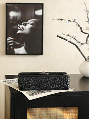 Chanel Medium Flap Bag black gold 25cm - Unahubs - 5