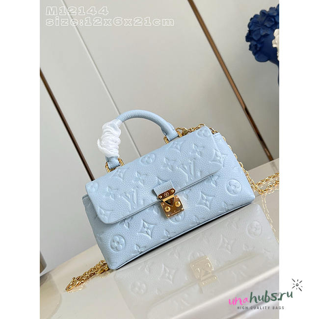 Louis Vuitton Nano Madeleine Handbag Confetti Blue 21x12.5x6cm - Unahubs - 1