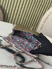 Chanel Mini Flap Bag Green canvas 25cm - 2