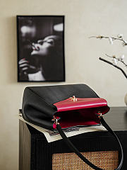 Chanel 26 Tote Bag Black Red 32x25x15cm - Unahubs - 5