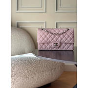 Chanel Medium Flap Bag Caviar Light pink Silver 25cm - 1