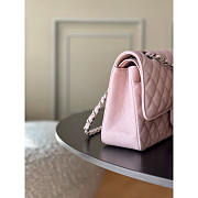 Chanel Medium Flap Bag Caviar Light pink Silver 25cm - 5