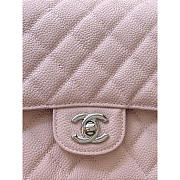Chanel Medium Flap Bag Caviar Light pink Silver 25cm - 2