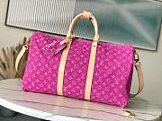 Louis Vuitton Keepall Bandoulière 45 pink 45x27x20cm - Unahubs - 1