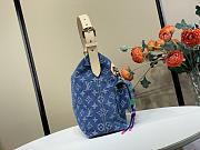 Louis Vuitton Baggy Blue Denim 30x22x13cm - Unahubs - 4