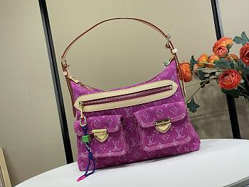 Louis Vuitton Baggy pink Denim 30x22x13cm - Unahubs