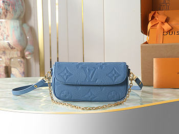 Louis Vuitton Wallet On Chain Ivy blue 23.5x12x4.3cm
