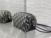 Dior Bow Pouch Blue Oblique 20x11x8cm - 2