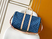 Louis Vuitton Keepall Bandoulière 45 blue denim 45x27x20cm - Unahubs - 2