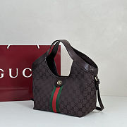Gucci Giglio Small Tote Bag Brown 25x20x15cm - Unahubs - 5