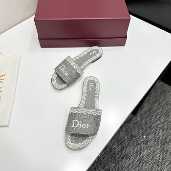 Dior Dentelle Slide Trianon Gray