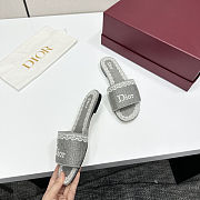 Dior Dentelle Slide Trianon Gray - 3
