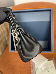 Hermes Birkin Rock 25 Black swift silver - 5