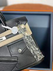 Hermes Birkin Rock 25 Black swift silver - 4