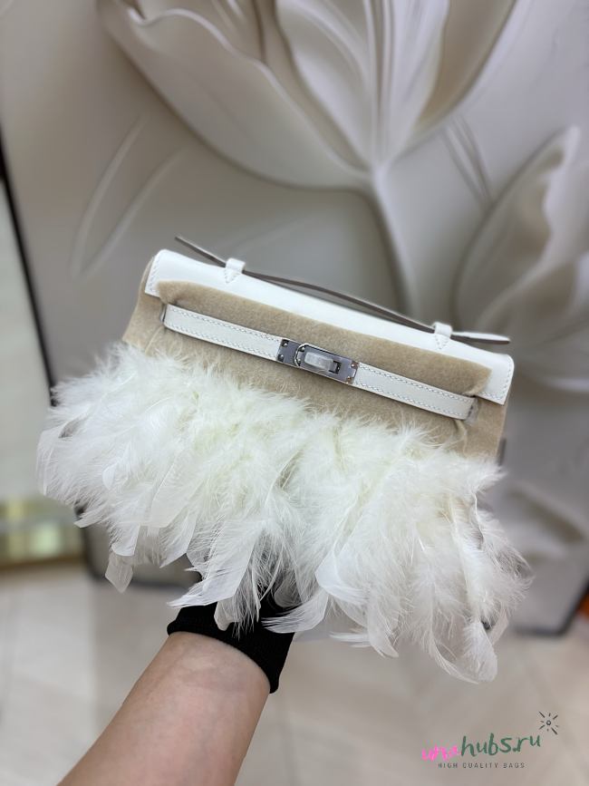 Hermes Kelly White Swift - 1