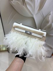 Hermes Kelly White Swift - 1