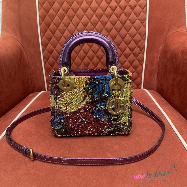 Dior Mini Lady Bag Multicolor 17cm - 1