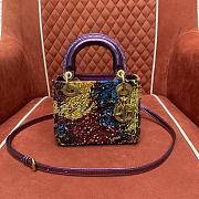 Dior Mini Lady Bag Multicolor 17cm - 1