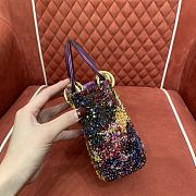 Dior Mini Lady Bag Multicolor 17cm - 5