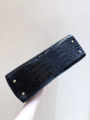 Chanel Small Shopping Bag Crocodile Calfskin Gold black 39x20x13cm - 2