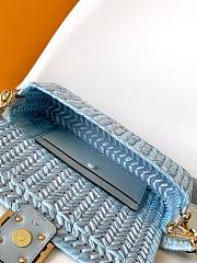 Fendi Baguette Raffia Blue 27x6.5x15cm - Unahubs - 2