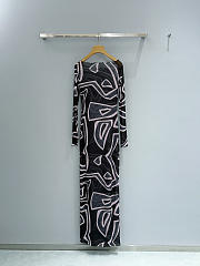 PUCCI Labirinto-print long-sleeve Maxi Dress - 3