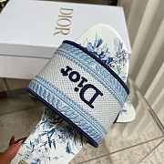 Dior Dway Slide White and Blue - 4
