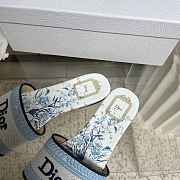 Dior Dway Slide White and Blue - 3