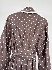 Zimmermann Dot Tuck Midi Dress Chocolate - 2