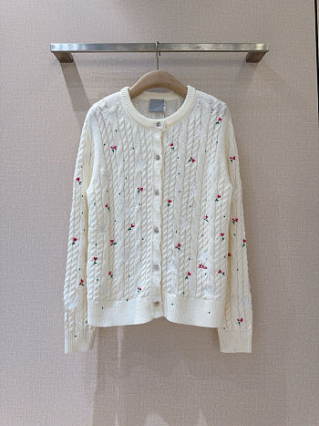 Dior Dioramour Embroidered Cardigan