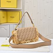 Fendi Mamma Baguette Beige 26.5x18x8.5cm - Unahubs - 5