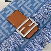 Fendi Mamma Baguette Blue 26.5x18x8.5cm - Unahubs - 2
