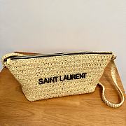 YSL Le Raffia Beige 23/26×14×14.5cm - 1