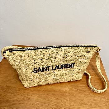 YSL Le Raffia Beige 23/26×14×14.5cm