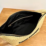 YSL Le Raffia Beige 23/26×14×14.5cm - 4