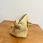 YSL Le Raffia Beige 23/26×14×14.5cm - 3