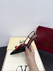Valentino Garavani Cherryfic 45 black slingback pumps - 3