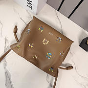 Loewe Cats Flamenco clutch Calfskin 30x24.5x10.5cm - 4