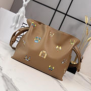 Loewe Cats Flamenco clutch Calfskin 30x24.5x10.5cm - 2