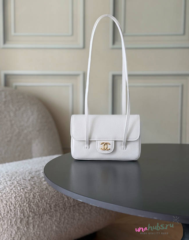 Chanel Mini Preppy white Coco Handbag-17*5*11.4cm - 1