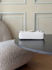 Chanel Mini Preppy white Coco Handbag-17*5*11.4cm - 5
