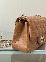Chanel Mini Flap Bag Caramel Lambskin Gold 20cm - 2