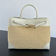 Bottega Veneta medium Andiamo Raffia White 32x24x12cm - 1